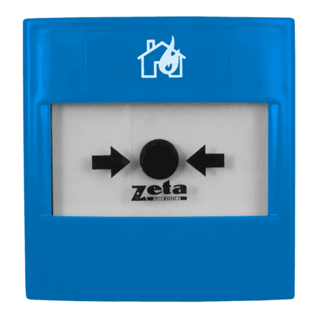 Zeta Fire Safety Equipment Zeta CP4 Conventional Double Pole Flush Mount Manual Call Point