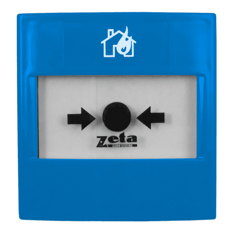 Zeta Fire Safety Equipment Zeta CP4 Conventional Single Pole Flush Mount Manual Call Point