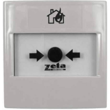 Zeta Fire Safety Equipment Zeta CP4 Conventional Single Pole Surface Mount Manual Call Point