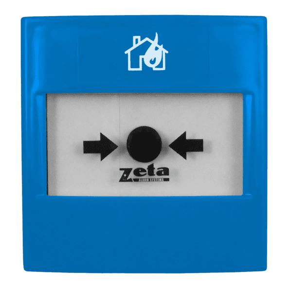 Zeta Fire Safety Equipment Zeta CP4 Conventional Single Pole Surface Mount Manual Call Point