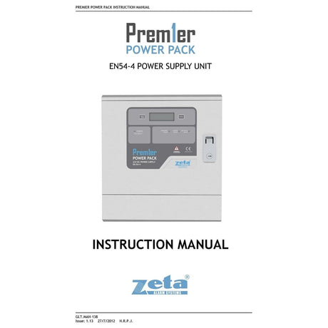 Zeta Fire Safety Equipment Zeta Premier Power Pack Power Supply