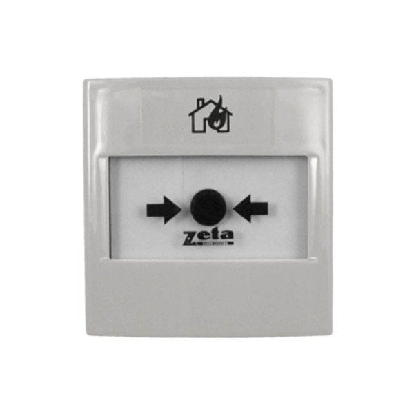 Zeta Fire Safety Equipment Zeta White Addressable Surface Mount Manual Call Point - ZT-CP3/AD/W