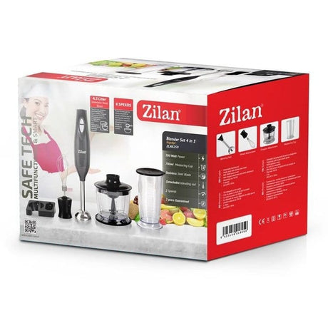 Zilan Kitchen Appliances Zilan 4-Pieces Hand Blender Set 300W - ZLN8259