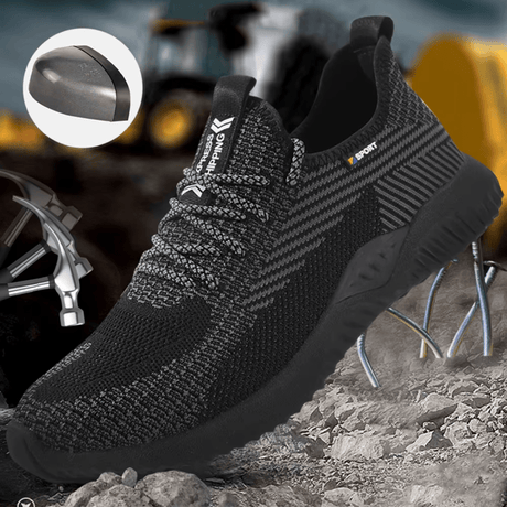 ZME Boots & Footwear Breathable Steel Toe Cap Unisex Safety Shoes