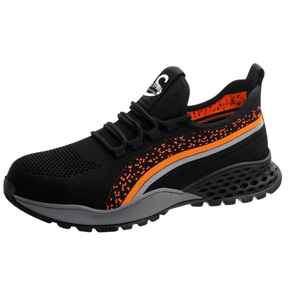 ZME Boots & Footwear Fashionable Steel Toe Unisex Safety Sneakers