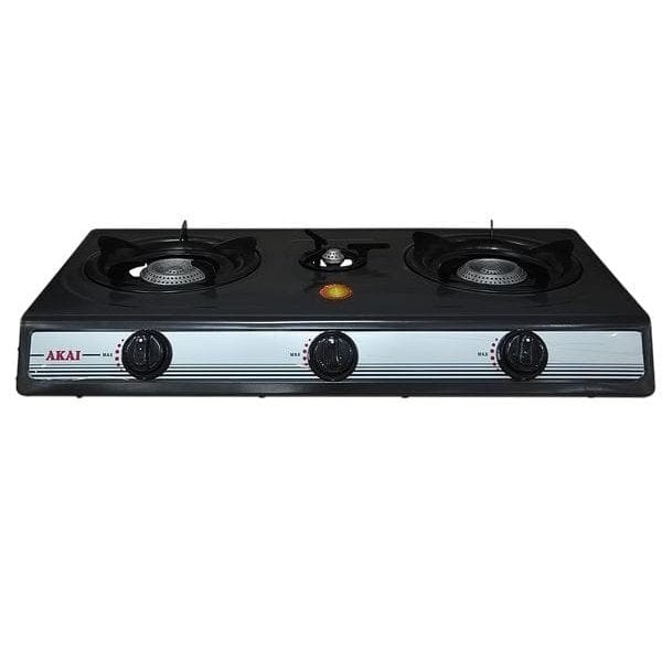 Akai Kitchen Appliances Akai Auto-Ignition 3 Burner Table Top Gas Cooker - GC019A8302