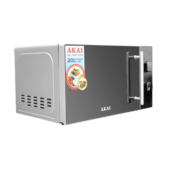 Akai Kitchen Appliances Akai Grey Microwave Oven 20L 1000W With Grill - MW063A-720MS