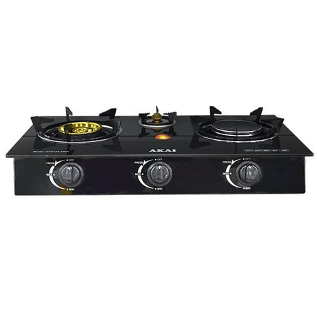 Akai Kitchen Appliances Akai Infrared 3 Burner Table Top Gas Cooker - GC033A-8536