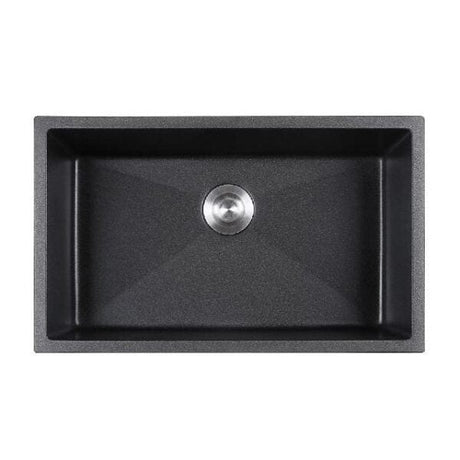 Asil Krom Kitchen Sink Asil Krom Single Kitchen Sink 40 x 70cm - Black Granite