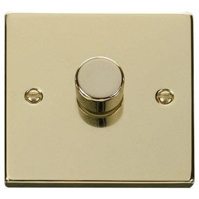 Brass Switches & Sockets Brass 1 Gang 2 Way Dimmer Switch