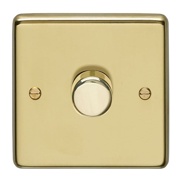 Brass Switches & Sockets Brass 1 Gang 2 Way Dimmer Switch