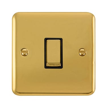 Brass Switches & Sockets Brass 10A 1 Gang 2 Way Ingot Light Switch