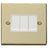 Brass Switches & Sockets Brass 10A 3 Gang 2 Way Light Switch
