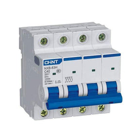 Chint Load Centers & Circuit Protection Chint Miniature Circuit Breaker 4-Pole Type C 6kA - NXB-63H