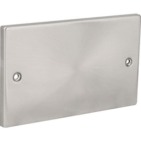 Click Deco Switches & Sockets Click Deco 3 x 6 Polished Chrome 2 Gang Blank Plate Cover