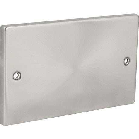 Click Deco Switches & Sockets Click Deco 3 x 6 Polished Chrome 2 Gang Blank Plate Cover