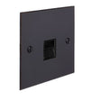 Click Define Switches & Sockets Click Define Black Nickel 1 Gang Single Telephone Socket