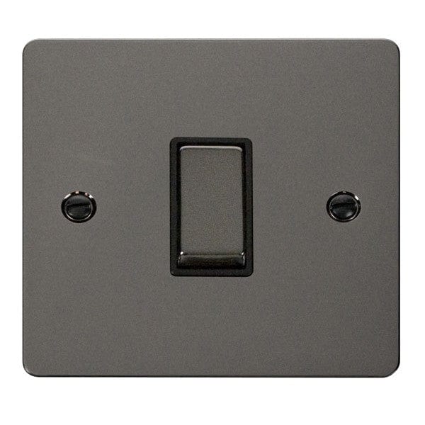 Click Define Switches & Sockets Click Define Black Nickel 10A 1 Gang Intermediate Switch