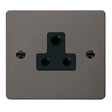 Click Define Switches & Sockets Click Define Black Nickel 5A Round Pin Socket Outlet