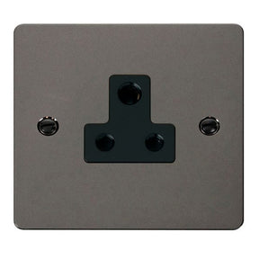 Click Define Switches & Sockets Click Define Black Nickel 5A Round Pin Socket Outlet