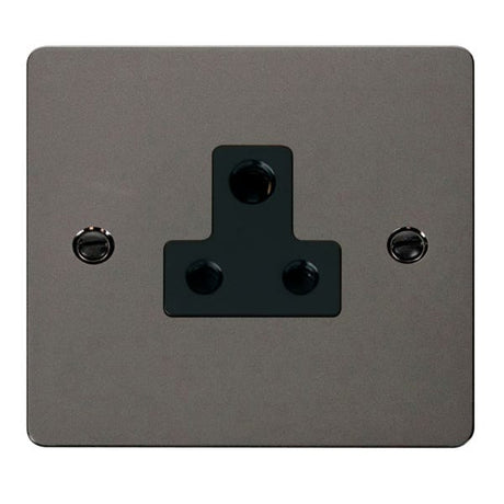 Click Define Switches & Sockets Click Define Black Nickel 5A Round Pin Socket Outlet