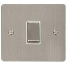 Click Define Switches & Sockets Click Define Stainless Steel 10A 1 Gang Intermediate Switch