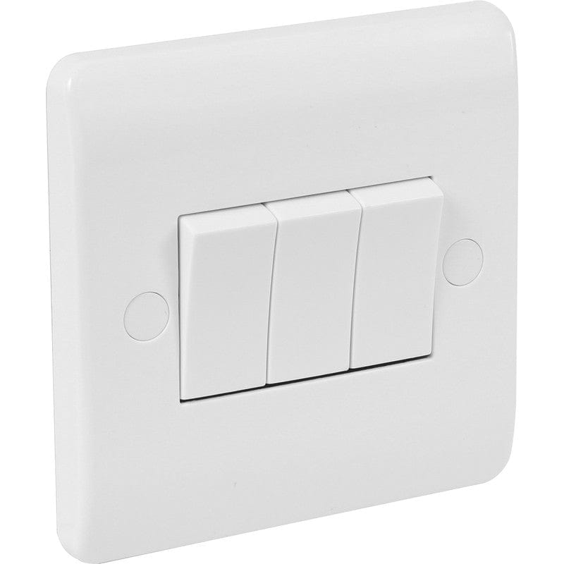 Simple Click Switch Click Mode 10A Switch 3 Gang 2 Way Switch | Supply Master | Accra, Ghana