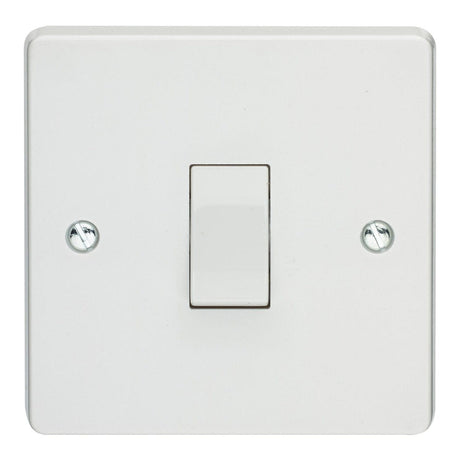 Crabtree Switches & Sockets Crabtree 10A 1 Gang 1 Way Light Switch White