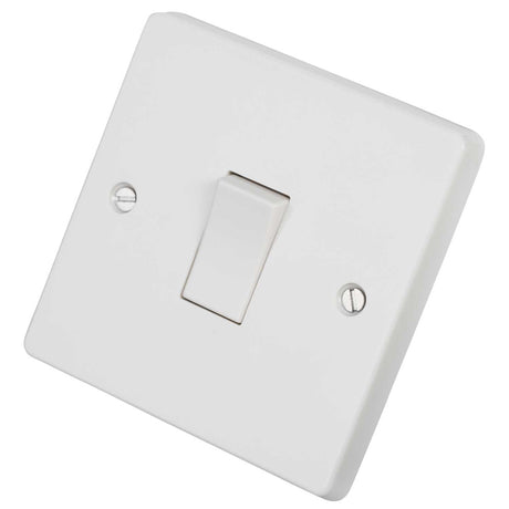 Crabtree Switches & Sockets Crabtree 10A 1 Gang 1 Way Light Switch White