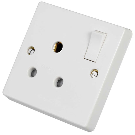 Crabtree Switches & Sockets Crabtree 15A 1 Gang Single Switched Socket White