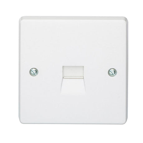 Crabtree Switches & Sockets Crabtree Telephone Socket 1 Gang White