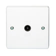 Crabtree Switches & Sockets Crabtree TV/FM Coaxial Socket 1 Gang White