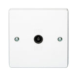 Crabtree Switches & Sockets Crabtree TV/FM Coaxial Socket 1 Gang White