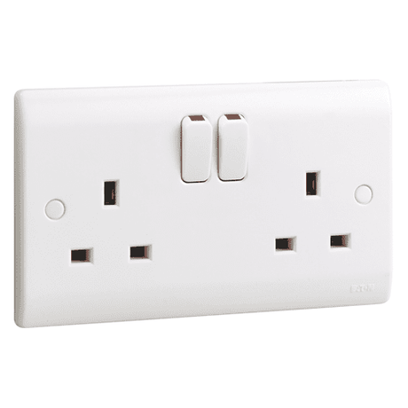 Eaton-MEM Switches & Sockets Eaton-MEM 13A Double 2 Gang Switched Socket