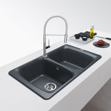 Franke Kitchen Sink Franke Antea Double Kitchen Sink - AZG 620 Metallic Platinum