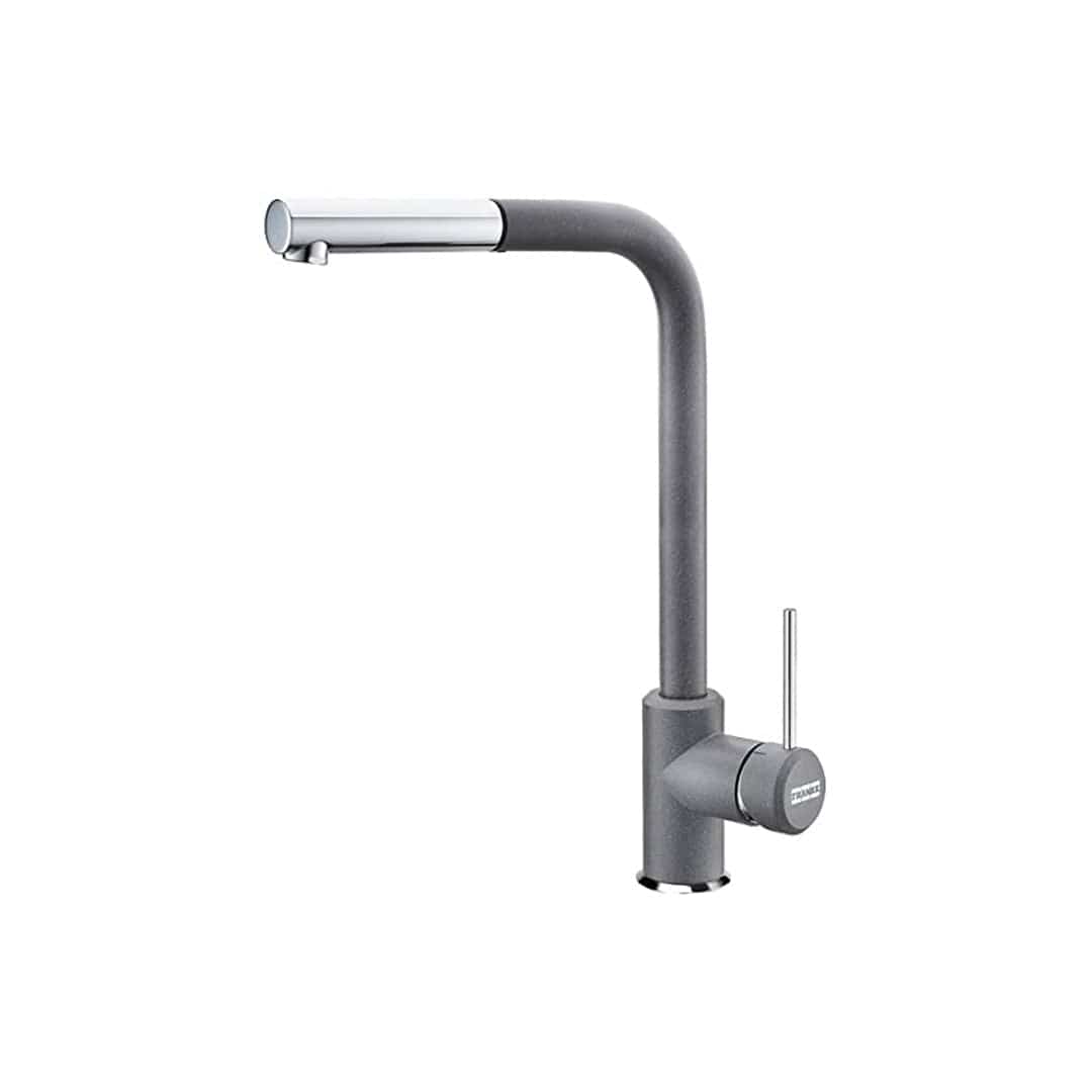 Franke Kitchen Tap Franke Sirius Side Pull-Out Lever High Pressure Kitchen Mixer - Chrome/Stone Grey