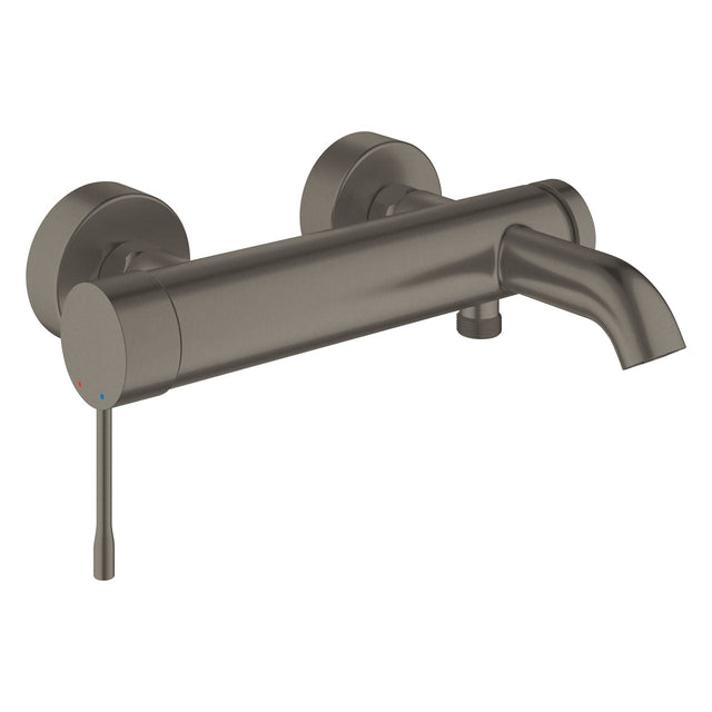 Grohe Bathroom Faucet Grohe Essence Single-lever Bath & Shower Mixer 1/2″, Brushed Hard Graphite