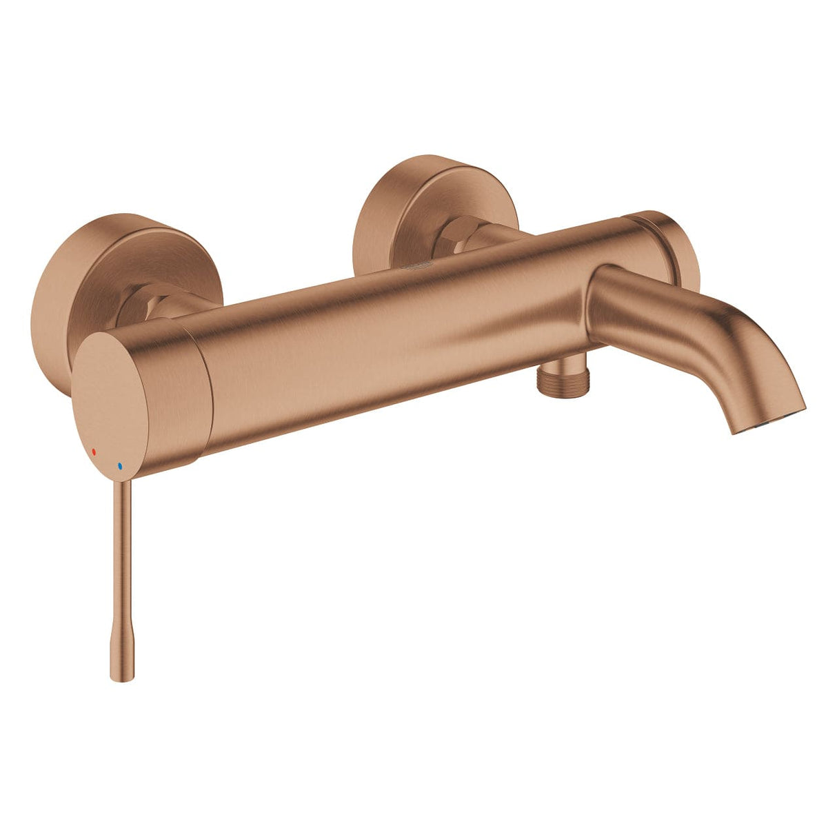 Grohe Bathroom Faucet Grohe Essence Single-lever Bath & Shower Mixer 1/2″, Brushed Warm Sunset