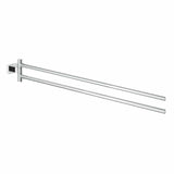 Grohe Bathroom Accessories Grohe Essentials Cube Towel Bar, Chrome