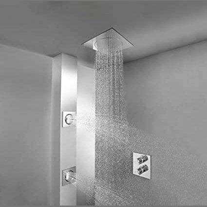 Grohe Shower Head Grohe Rainshower F-Series 10″ 254 x 254 Ceiling Shower 1 Spray, Chrome