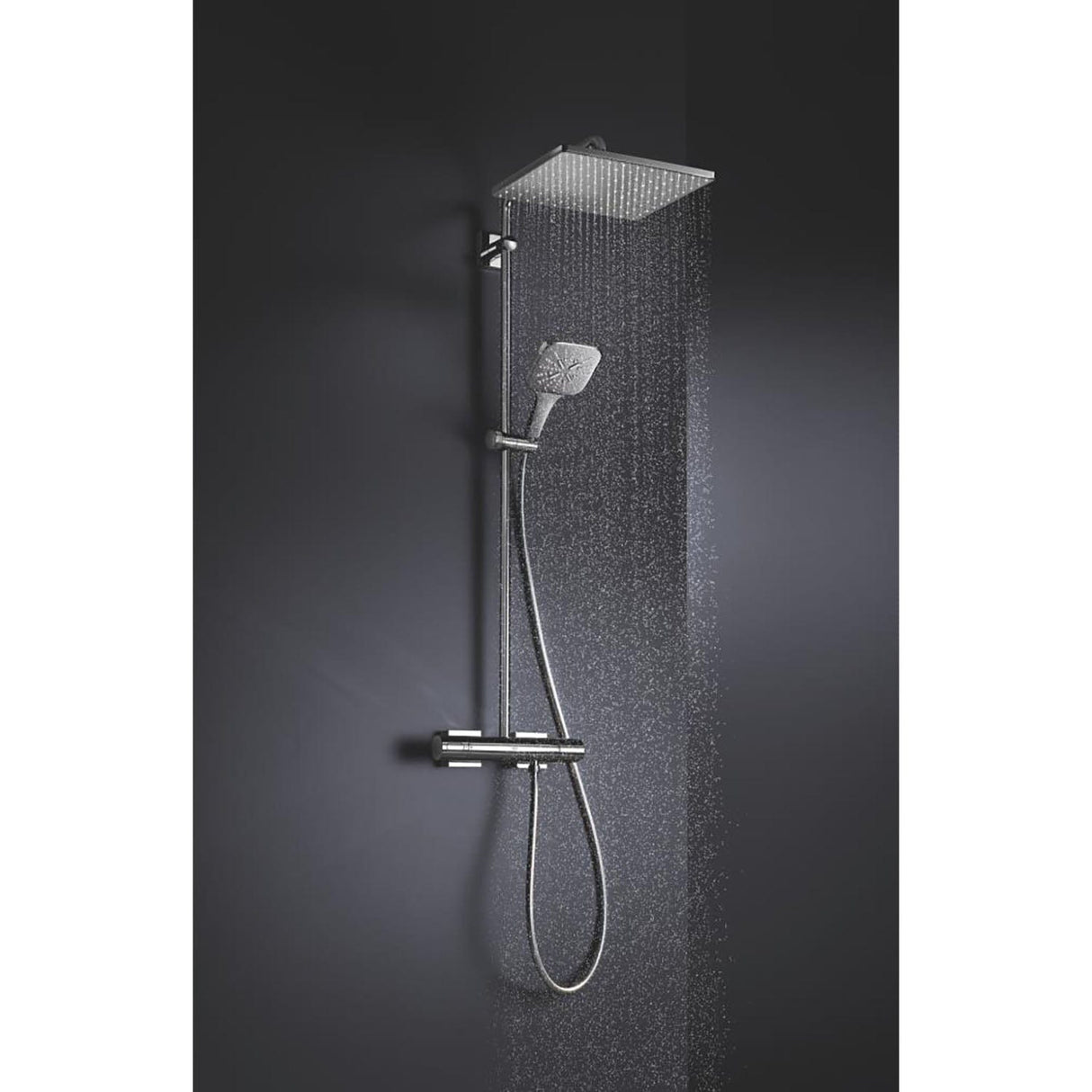 Grohe Shower Head Grohe Rainshower Mono 310 Cube Head shower 1 Spray, Chrome