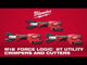 Milwaukee M18™ FORCE LOGIC™ Hydraulic 53 kN Cable Crimper 18V - M18 HCCT-201C