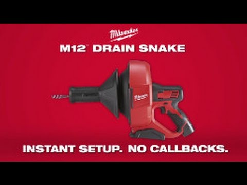 Milwaukee M12™ Cordless 6mm Compact Drain Cleaner 12V - M12 BDC6-202C