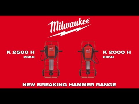 Milwaukee Heavy Duty Breaking Hammer 25kg 2500W - K 2500 H