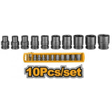 Ingco Sockets & Hex Keys Ingco ½″ 10 Pieces Impact Socket Set - HKISSD12101