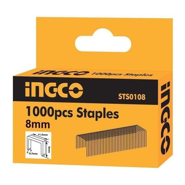 Ingco Fasteners Ingco 1000 Pieces Staples Size 10x11.3x0.7mm  - STS0110