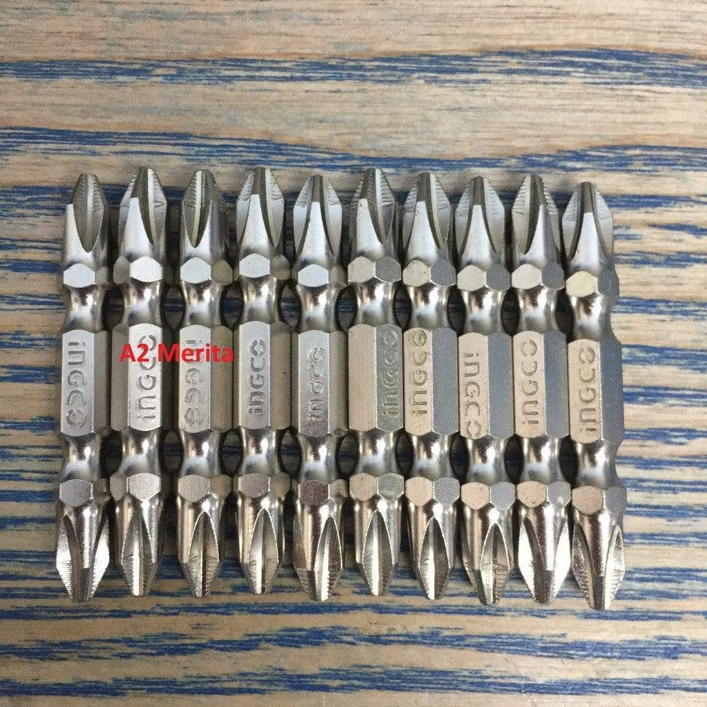 Ingco Screwdriver Bits Ingco 10pcs Screwdriver Bits Set 50mm Two Sides - SDB21PH223