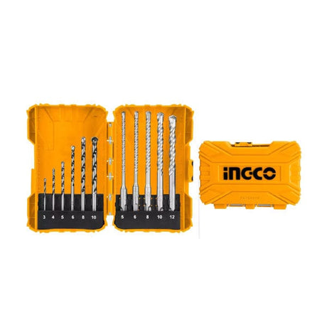 Ingco Drill Bits Ingco 11 Pieces Masonry & Hammer Drill Bits Set - AKDL31101