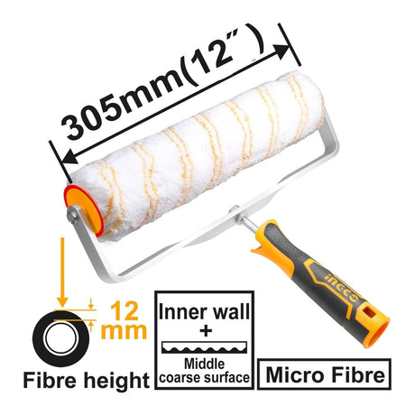 Ingco Paint Tools & Equipment Ingco 12" Industrial Cylinder Brush (Inner Wall) - HRHT093051