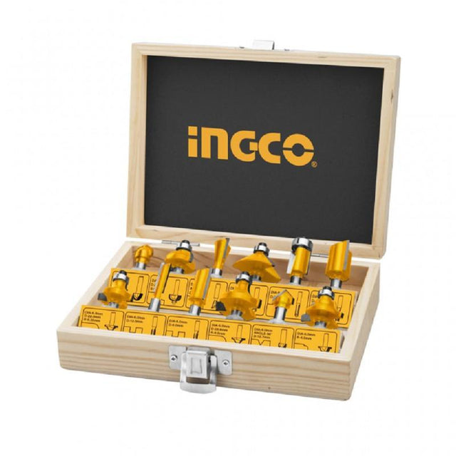 Ingco Router Bits Ingco 12 Pieces Router Bits 6mm - AKRT1201